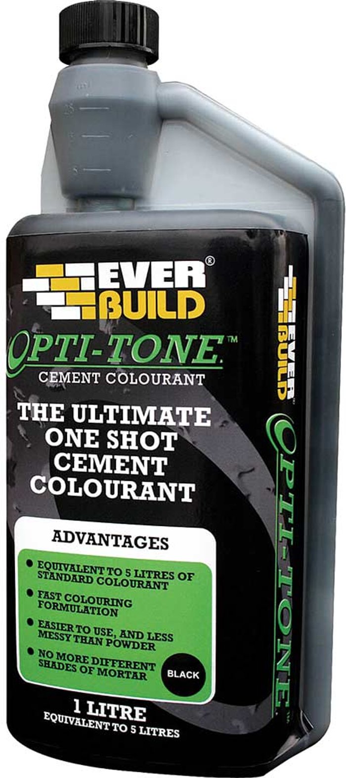 Tooled Up | Everbuild Everbuild Opti Tone Cement Colourant Black 1l Everbuild Everbuild Opti Tone Cement Colourant Black 1l