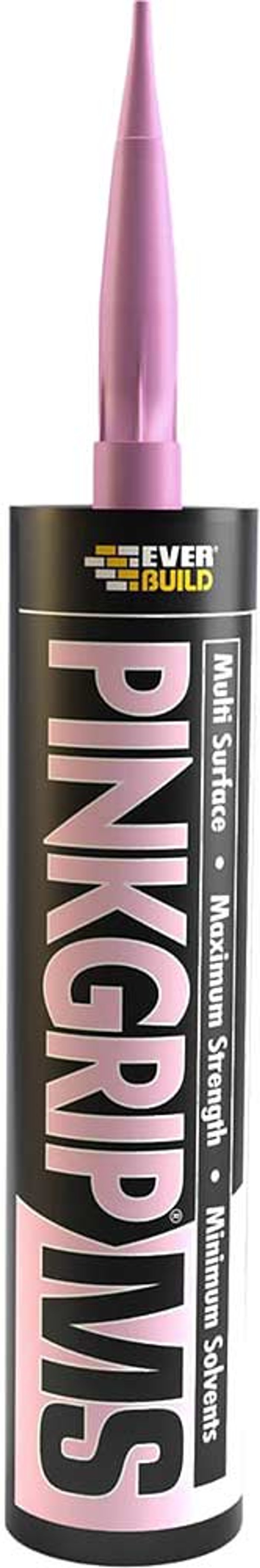 Tooled Up | Everbuild Everbuild Pinkgrip MS Grab Adhesive 290ml Everbuild Everbuild Pinkgrip MS Grab Adhesive 290ml