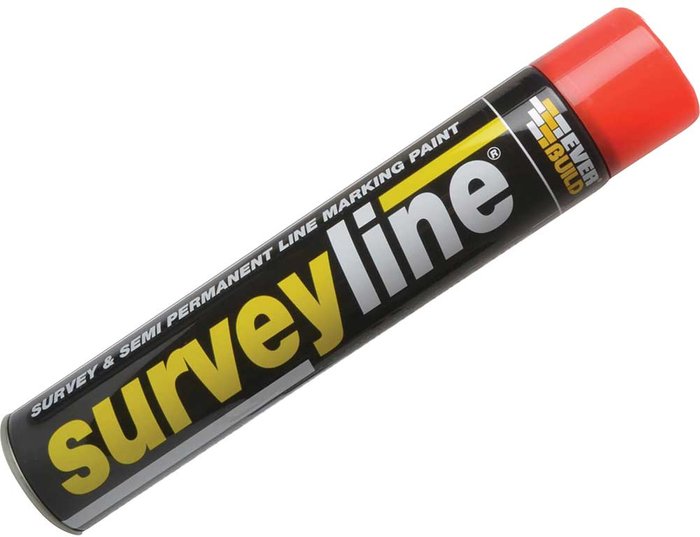 Tooled Up | Everbuild Everbuild Surveyline Marker Spray Red 700ml Everbuild Everbuild Surveyline Marker Spray Red 700ml
