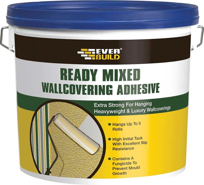 Tooled Up | Everbuild Everbuild Ready Mixed Wallcovering Adhesive 4.5kg Everbuild Everbuild Ready Mixed Wallcovering Adhesive 4.5kg