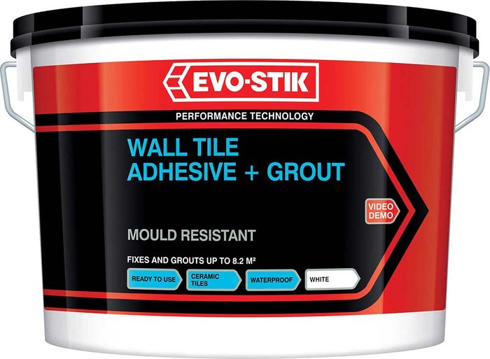 Tooled Up | Evostik Evo-stik Tile A Wall Tile Adhesive and Grout 2.5l Evostik Evo-stik Tile A Wall Tile Adhesive and Grout 2.5l