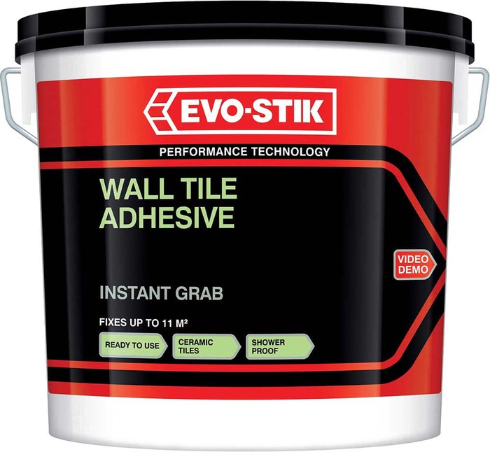 Tooled Up | EVO-STIK 30812628 Instant Grab Wall Tile Adhesive 5 Litre - Evo-stik EVO-STIK 30812628 Instant Grab Wall Tile Adhesive 5 Litre - Evo-stik