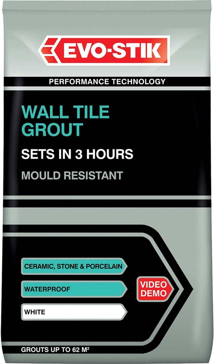 Tooled Up | Evostik Evo-stik Tile A Wall Fast Set Grout White 1.5kg Evostik Evo-stik Tile A Wall Fast Set Grout White 1.5kg