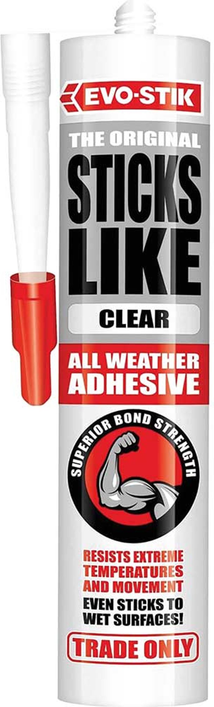 Tooled Up | Evostik Evo-Stik Sticks Like All Weather Adhesive Clear 290ml Evostik Evo-Stik Sticks Like All Weather Adhesive Clear 290ml