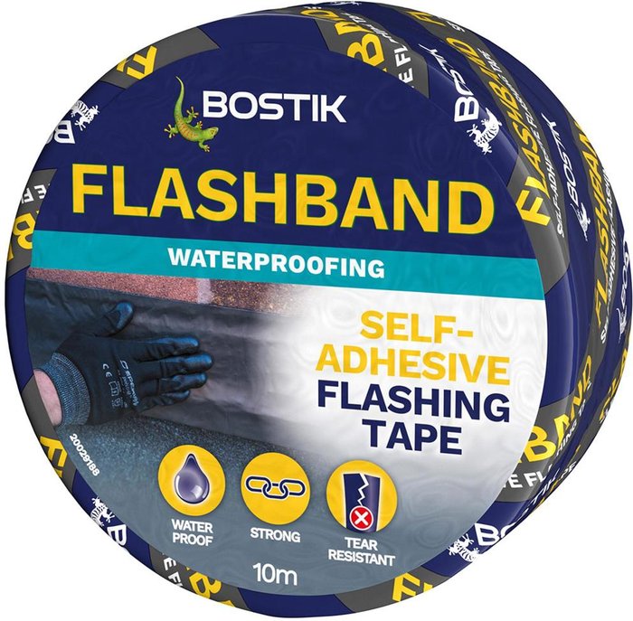 Tooled Up | Evo-Stik Evo-stik Flashband Self Adhesive Flashing Tape Grey 150mm x 10m Evo-Stik Evo-stik Flashband Self Adhesive Flashing Tape Grey 150mm x 10m
