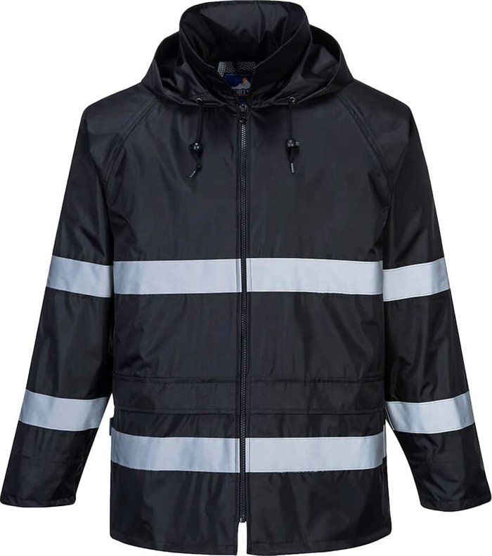 Tooled Up | Portwest Portwest Classic Iona Mens Rain Jacket Black S Portwest Portwest Classic Iona Mens Rain Jacket Black S