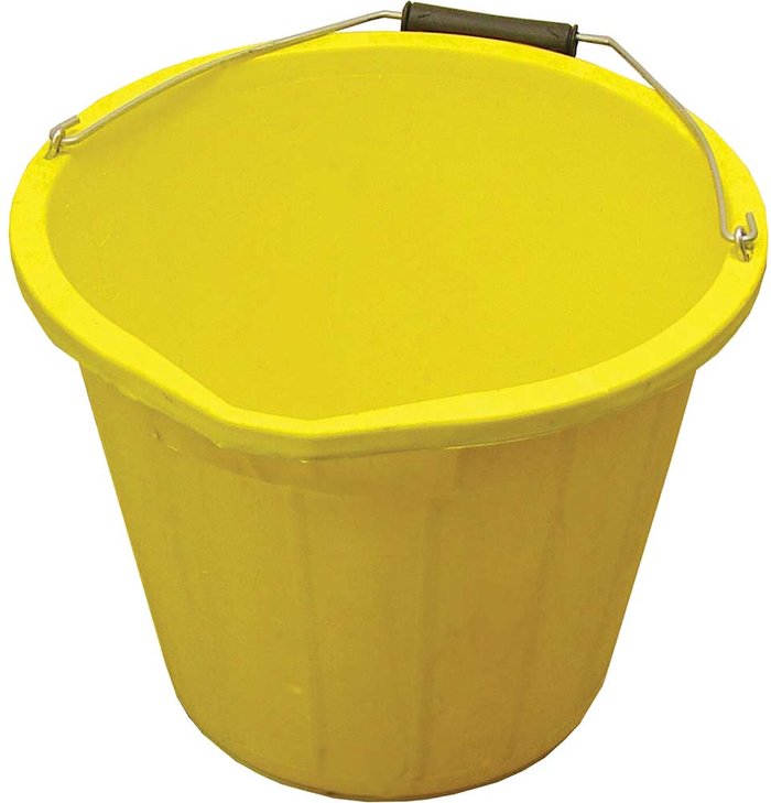 Tooled Up | Faithfull Faithfull General Purpose Bucket 14l Yellow Faithfull Faithfull General Purpose Bucket 14l Yellow