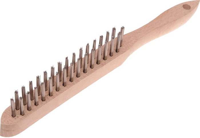 Tooled Up | Faithfull Faithfull Stainless Steel Scratch Wire Brush 2 Rows Faithfull Faithfull Stainless Steel Scratch Wire Brush 2 Rows