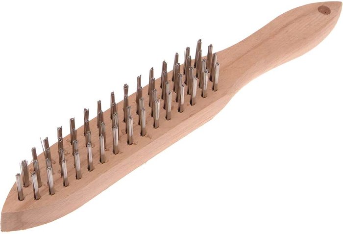 Tooled Up | Faithfull Faithfull Stainless Steel Scratch Wire Brush 4 Rows Faithfull Faithfull Stainless Steel Scratch Wire Brush 4 Rows