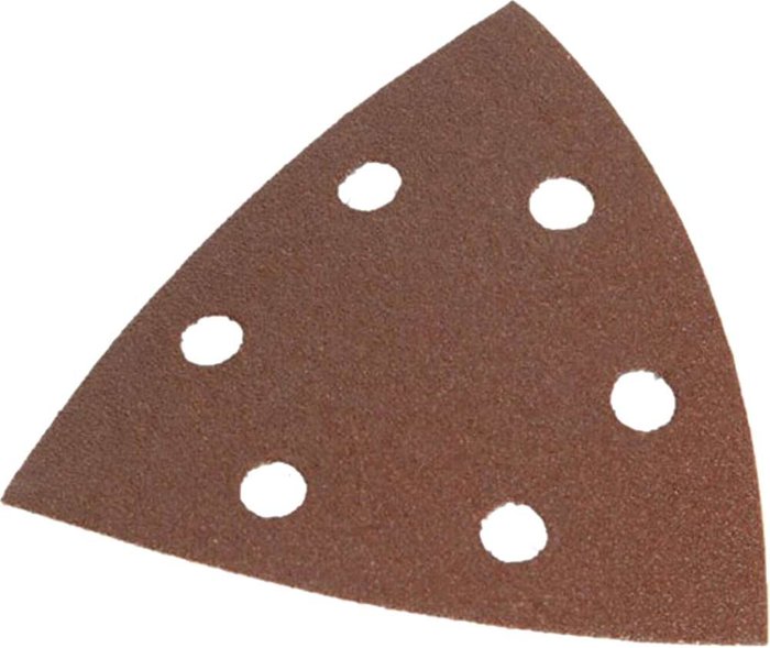 Tooled Up | Faithfull Faithfull Punched Hook and Loop Delta Sanding Sheets 80g Pack of 25 Faithfull Faithfull Punched Hook and Loop Delta Sanding Sheets 80g Pack of 25