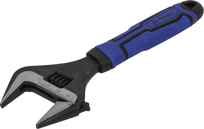 Tooled Up | Faithfull Faithfull Wide Mouth Adjustable Spanner 200mm Faithfull Faithfull Wide Mouth Adjustable Spanner 200mm