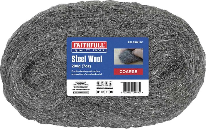 Tooled Up | Faithfull Faithfull Steel Wire Wool Coarse 200g Faithfull Faithfull Steel Wire Wool Coarse 200g