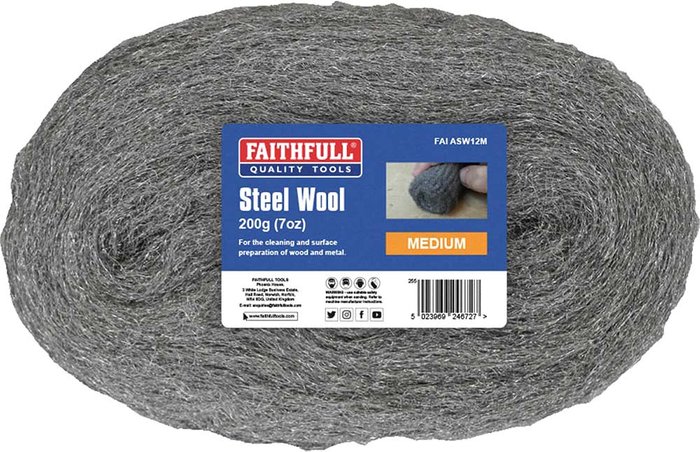 Tooled Up | Faithfull Faithfull Steel Wire Wool Medium 200g Faithfull Faithfull Steel Wire Wool Medium 200g