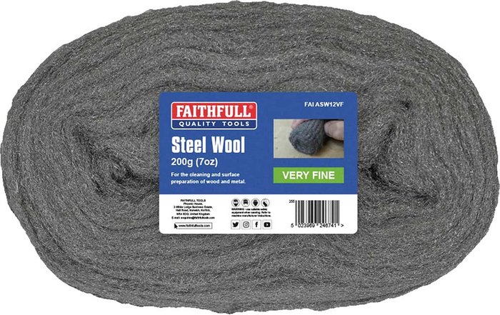 Tooled Up | Faithfull Faithfull Steel Wire Wool Very Fine 200g Faithfull Faithfull Steel Wire Wool Very Fine 200g