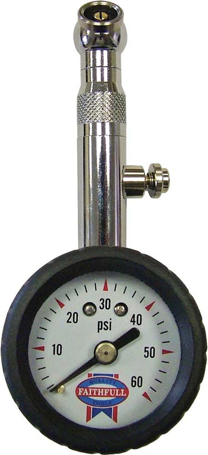 Tooled Up | Faithfull Faithfull Tyre Pressure Dial Gauge Faithfull Faithfull Tyre Pressure Dial Gauge