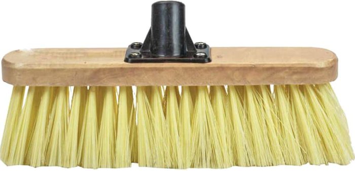 Tooled Up | Faithfull Faithfull Threaded Socket Soft Cream PVC Bristle Broom Head 12 Faithfull Faithfull Threaded Socket Soft Cream PVC Bristle Broom Head 12