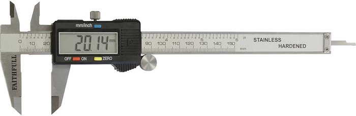 Tooled Up | Faithfull Faithfull Digital Vernier Caliper 150mm Faithfull Faithfull Digital Vernier Caliper 150mm