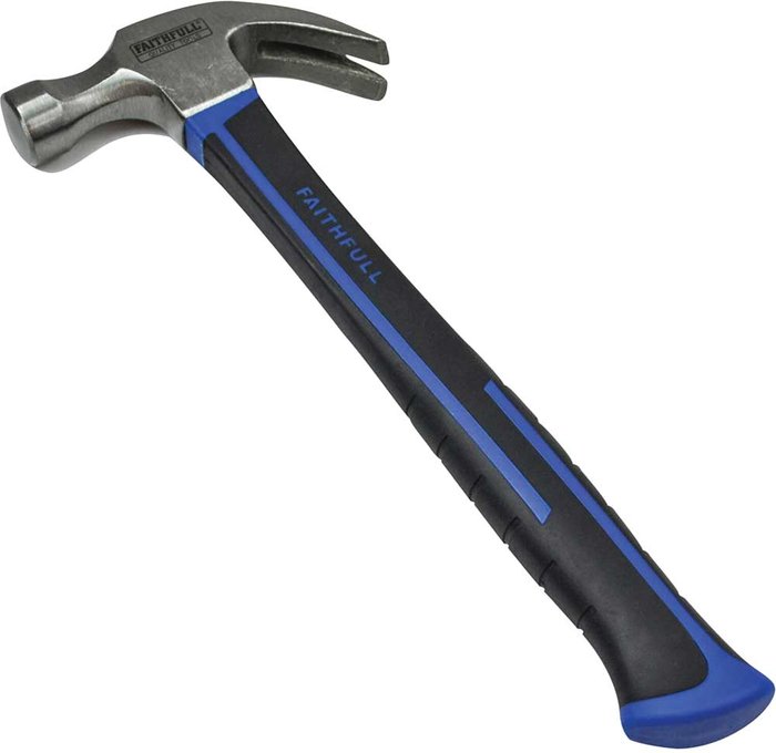 Tooled Up | FAITHFULL Claw Hammer Fibreglass Handle 567g (20oz) - Faithfull FAITHFULL Claw Hammer Fibreglass Handle 567g (20oz) - Faithfull