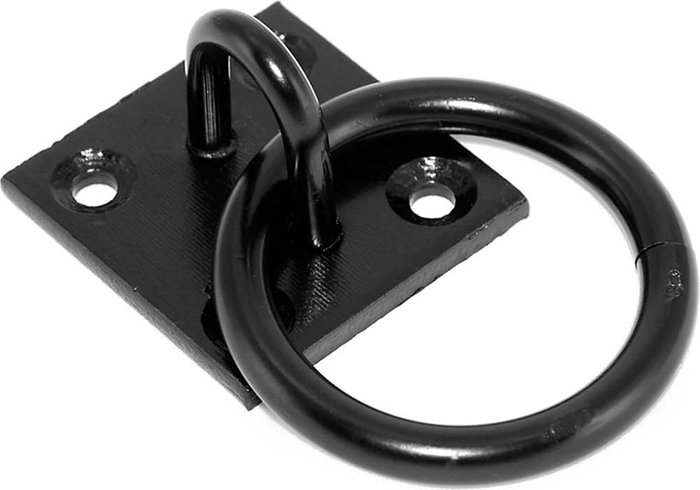 Tooled Up | Faithfull Faithfull Wall Ring On Plate Black Japanned Faithfull Faithfull Wall Ring On Plate Black Japanned