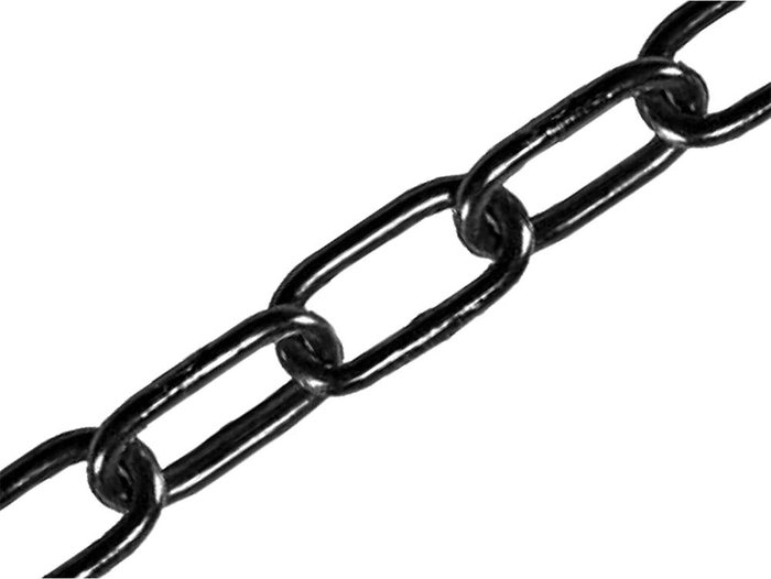 Tooled Up | Faithfull Faithfull Black Japanned Chain Black 2.5mm 2.5m Faithfull Faithfull Black Japanned Chain Black 2.5mm 2.5m