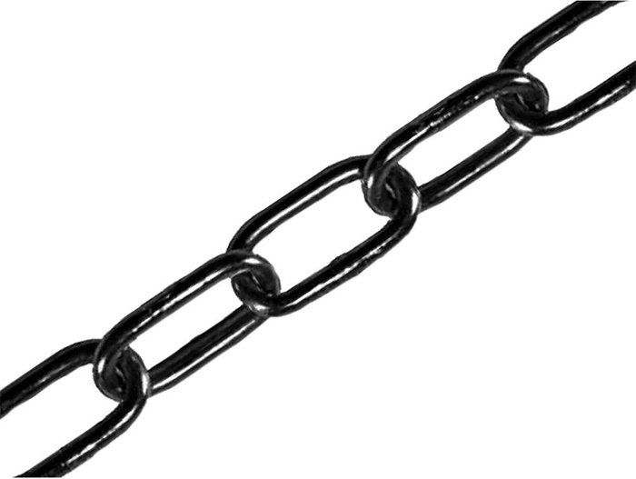 Tooled Up | Faithfull Faithfull Black Japanned Chain Black 4mm 2.5m Faithfull Faithfull Black Japanned Chain Black 4mm 2.5m