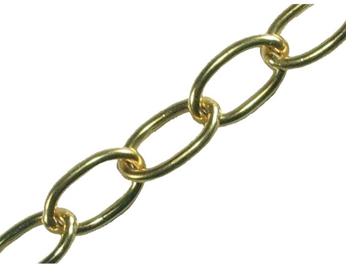 Tooled Up | Faithfull Faithfull Oval Chain Polished Brass 1.8mm 10m Faithfull Faithfull Oval Chain Polished Brass 1.8mm 10m