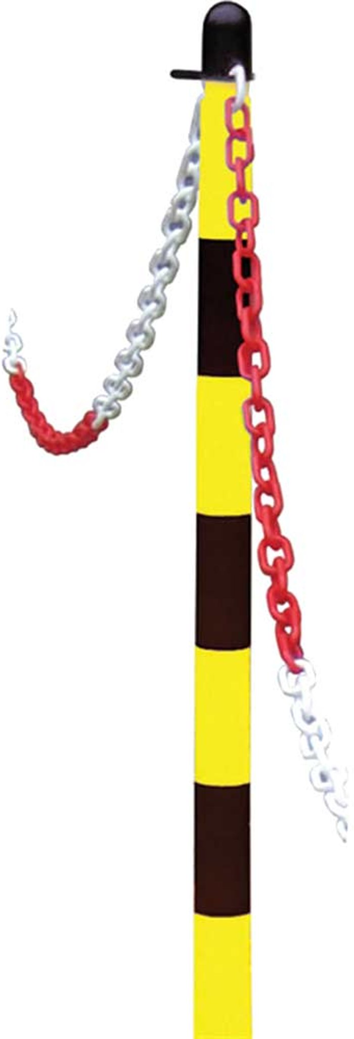 Tooled Up | Faithfull Faithfull Plastic Post for Chain Yellow / Black Faithfull Faithfull Plastic Post for Chain Yellow / Black