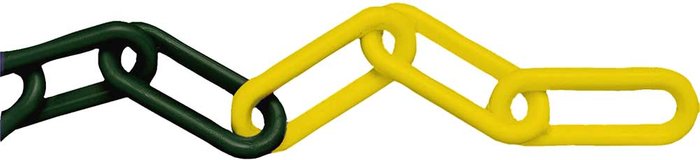 Tooled Up | Faithfull Faithfull Plastic Chain Yellow and Black 8mm 12.5m Faithfull Faithfull Plastic Chain Yellow and Black 8mm 12.5m
