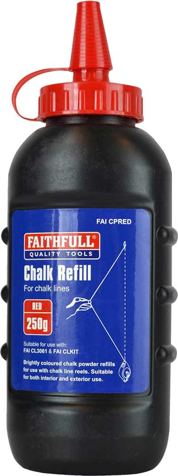 Tooled Up | Faithfull Faithfull Chalk Line Powder Red Faithfull Faithfull Chalk Line Powder Red