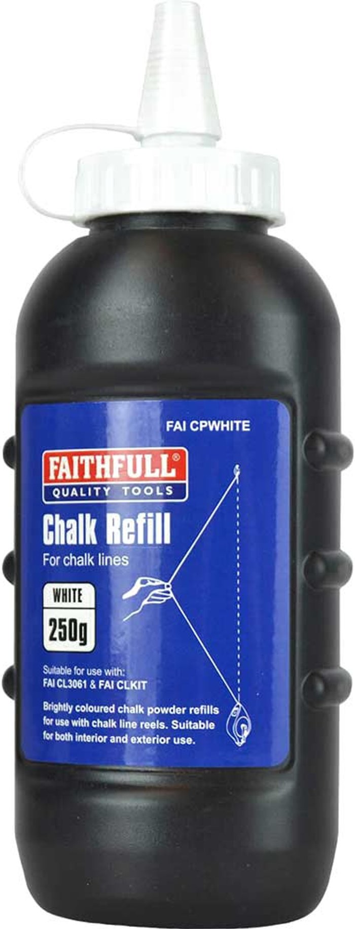 Tooled Up | Faithfull Faithfull Chalk Line Powder White Faithfull Faithfull Chalk Line Powder White