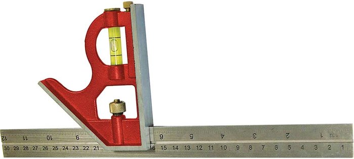 Tooled Up | Faithfull Faithfull Combination Square 300mm (12in) Faithfull Faithfull Combination Square 300mm (12in)