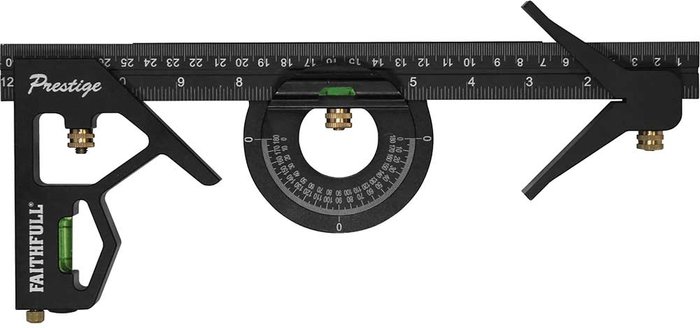 Tooled Up | Faithfull Faithfull Prestige Combination Square Set Faithfull Faithfull Prestige Combination Square Set