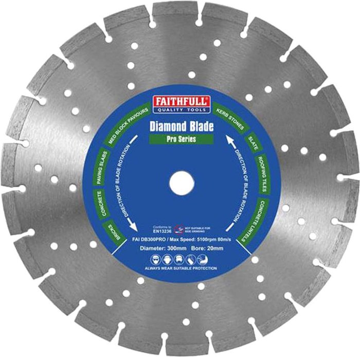 Tooled Up | Faithfull Faithfull Professional Diamond Cutting Disc 125mm Faithfull Faithfull Professional Diamond Cutting Disc 125mm