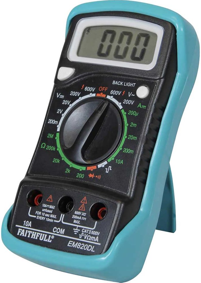 Tooled Up | Faithfull Faithfull Multi-Meter LCD Display Faithfull Faithfull Multi-Meter LCD Display