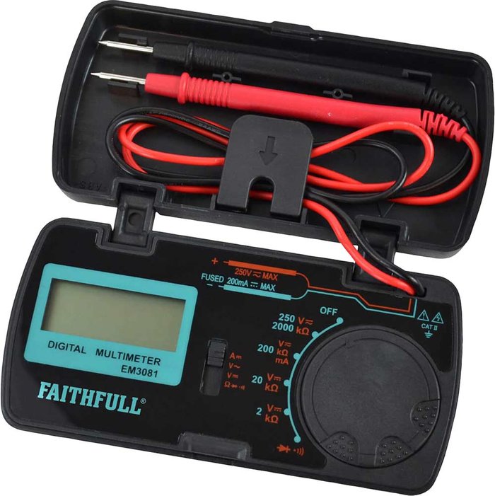 Tooled Up | Faithfull Faithfull EM3081 Pocket Multimeter Faithfull Faithfull EM3081 Pocket Multimeter