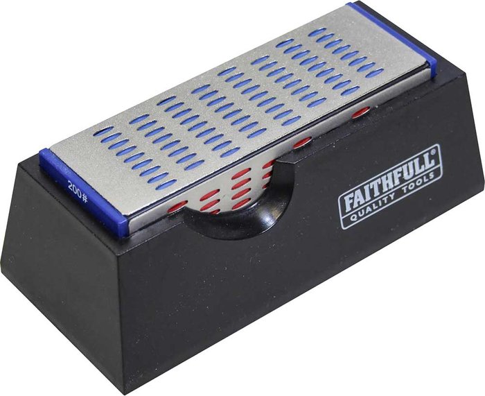 Tooled Up | Faithfull Faithfull Diamond Sharpening Stone 4 Sided 150 x 50 x 50mm Faithfull Faithfull Diamond Sharpening Stone 4 Sided 150 x 50 x 50mm