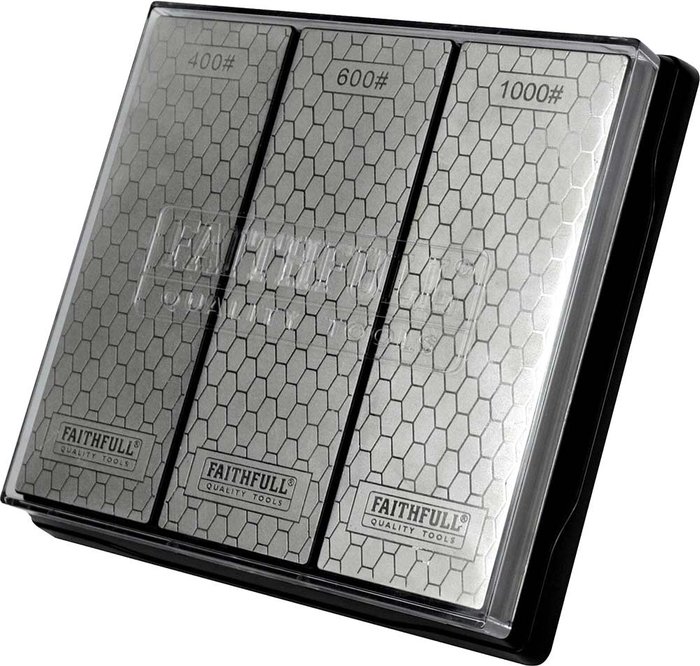 Tooled Up | Faithfull Faithfull 3 Piece Diamond Whetstone Set Faithfull Faithfull 3 Piece Diamond Whetstone Set