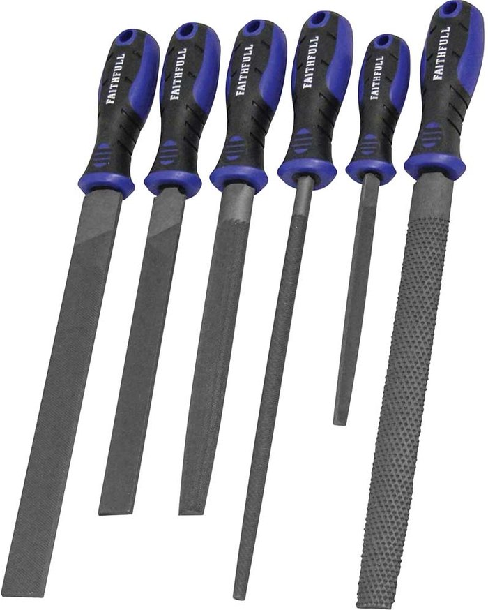 Tooled Up | Faithfull Faithfull 6 Piece File and Rasp Set in Plastic Tool Roll Faithfull Faithfull 6 Piece File and Rasp Set in Plastic Tool Roll
