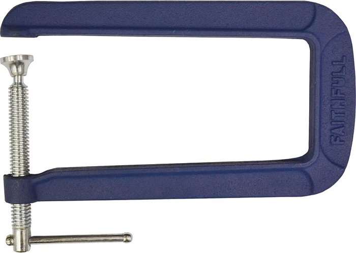 Tooled Up | Faithfull Faithfull Deep Throat G Clamp 75mm Faithfull Faithfull Deep Throat G Clamp 75mm