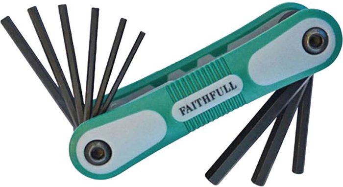 Tooled Up | Faithfull Faithfull Hexagon Key Folding Set of 9 Imperial (5/64 - 1/4in) Faithfull Faithfull Hexagon Key Folding Set of 9 Imperial (5/64 - 1/4in)