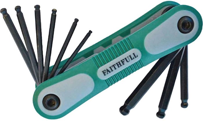 Tooled Up | Faithfull Faithfull 9 Piece Ball End Folding Hexagon Allen Key Set Imperial Faithfull Faithfull 9 Piece Ball End Folding Hexagon Allen Key Set Imperial
