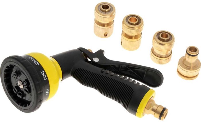 Tooled Up | Faithfull Faithfull 5 Piece Garden Water Spray Gun Kit Faithfull Faithfull 5 Piece Garden Water Spray Gun Kit