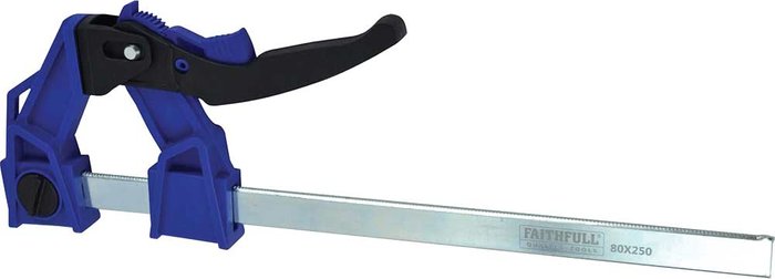 Tooled Up | Faithfull Faithfull Heavy Duty Lever Clamp 250mm 60mm Faithfull Faithfull Heavy Duty Lever Clamp 250mm 60mm