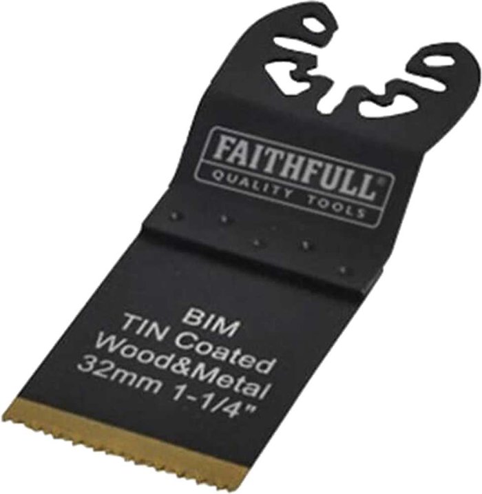 Tooled Up | Faithfull Faithfull MFBM32 BiM Flush Cut Titanium Nitride Coated Plunge Saw Blade 32mm Pack of 1 Faithfull Faithfull MFBM32 BiM Flush Cut Titanium Nitride Coated Plunge Saw Blade 32mm Pack of 1