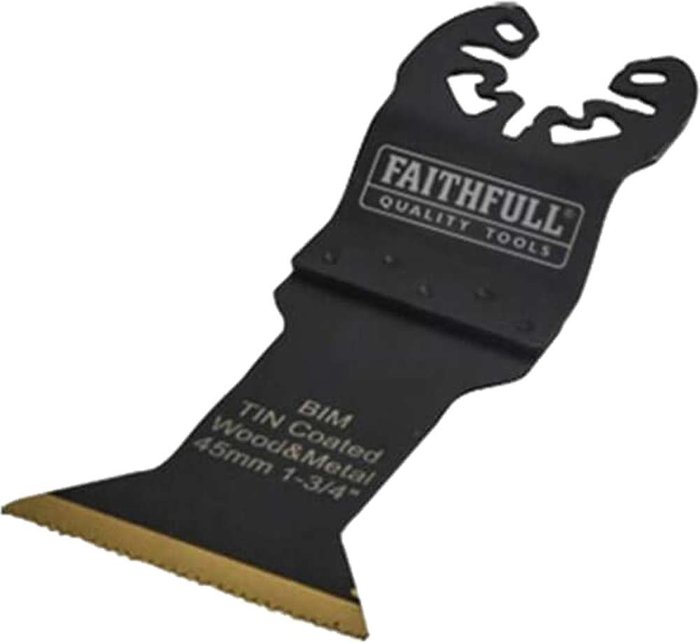 Tooled Up | Faithfull Faithfull MFBM45 BiM Flush Cut Titanium Nitride Coated Plunge Saw Blade 45mm Pack of 1 Faithfull Faithfull MFBM45 BiM Flush Cut Titanium Nitride Coated Plunge Saw Blade 45mm Pack of 1