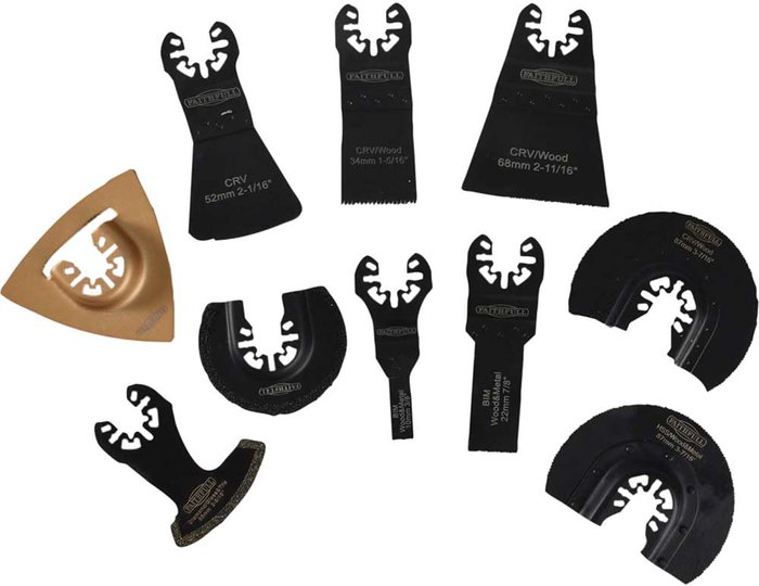 Tooled Up | Faithfull Faithfull 10 Piece Oscillating Multi Tool Accessory Set Faithfull Faithfull 10 Piece Oscillating Multi Tool Accessory Set