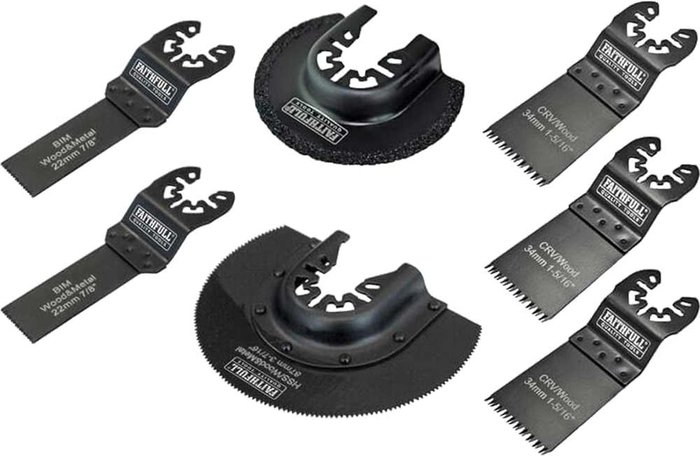 Tooled Up | FAITHFULL Faithfull Multi-Function Tool Blade Set, 7 Piece FAITHFULL Faithfull Multi-Function Tool Blade Set, 7 Piece