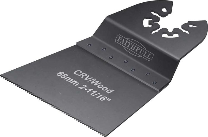 Tooled Up | Faithfull Faithfull Wood Oscillating Multi Tool Flush Cut Blade 68mm Pack of 5 Faithfull Faithfull Wood Oscillating Multi Tool Flush Cut Blade 68mm Pack of 5