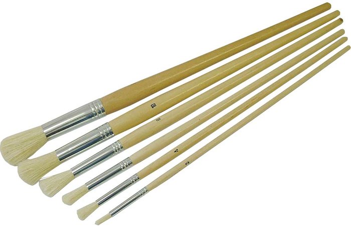 Tooled Up | Faithfull Faithfull 6 Piece Round Pattern Fitch Paint Brush Set Faithfull Faithfull 6 Piece Round Pattern Fitch Paint Brush Set