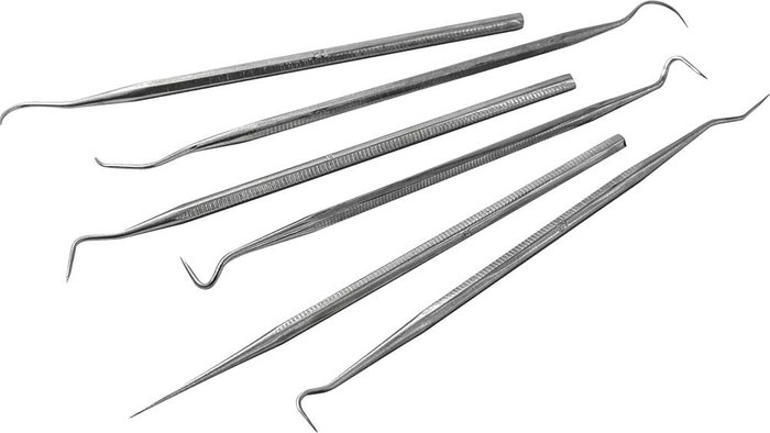 Tooled Up | Faithfull Faithfull 6 Piece Stainless Steel Hook and Pick Set Faithfull Faithfull 6 Piece Stainless Steel Hook and Pick Set